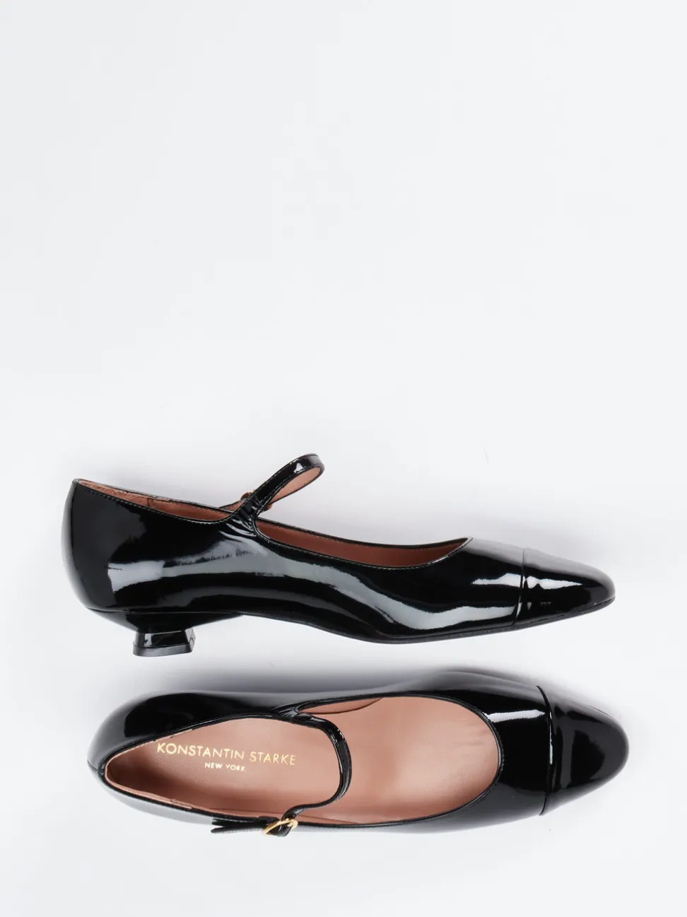 Konstantin Starke – Mary Jane Pumps aus Lackleder Schwarz