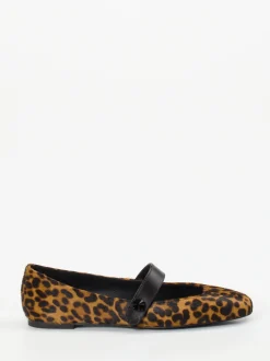 Konstantin Starke – Mary Janes aus Kalbleder mit Leoprint