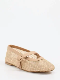 Konstantin Starke – Mary Janes aus Netz in Beige