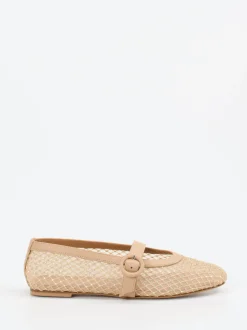 Konstantin Starke – Mary Janes aus Netz in Beige