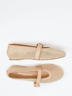 Konstantin Starke – Mary Janes aus Netz in Beige