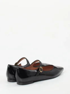 Konstantin Starke – Mary Jane Ballerinas aus Lackleder Schwarz