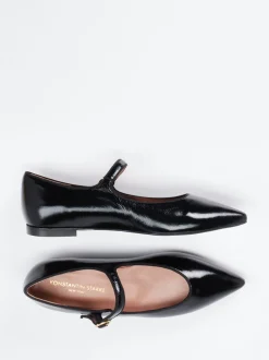 Konstantin Starke – Mary Jane Ballerinas aus Lackleder Schwarz