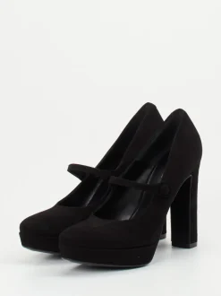 Konstantin Starke – Mary Jane Pumps aus Veloursleder schwarz