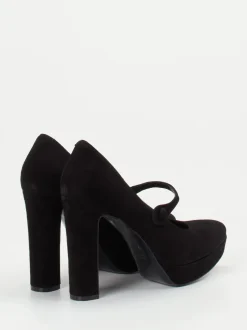 Konstantin Starke – Mary Jane Pumps aus Veloursleder schwarz
