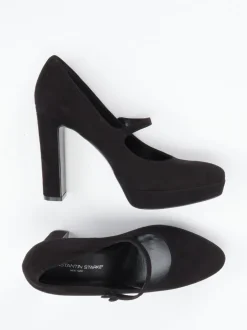 Konstantin Starke – Mary Jane Pumps aus Veloursleder schwarz