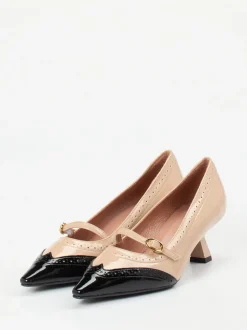 Konstantin Starke – Mary Jane Pumps aus Lackleder beige
