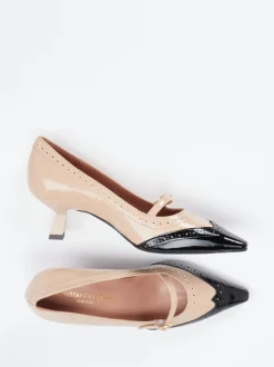 Konstantin Starke – Mary Jane Pumps aus Lackleder beige