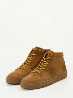 Konstantin Starke – Mid-Top Sneaker aus Veloursleder braun
