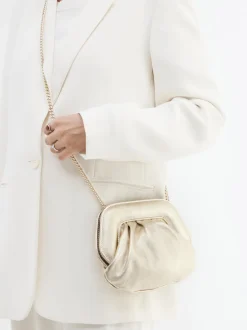 Konstantin Starke – Mini-Bag aus Leder goldfarben