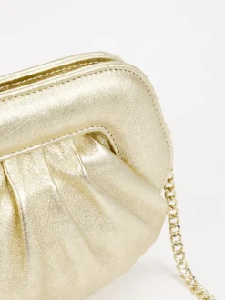 Konstantin Starke – Mini-Bag aus Leder goldfarben