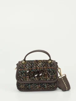 Konstantin Starke – Mini-Bag aus Textil Dunkelbraun