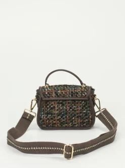 Konstantin Starke – Mini-Bag aus Textil Dunkelbraun