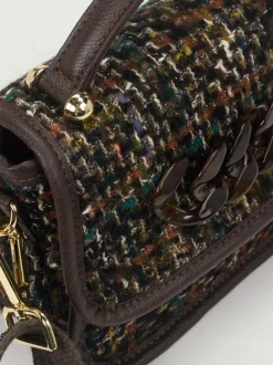 Konstantin Starke – Mini-Bag aus Textil Dunkelbraun