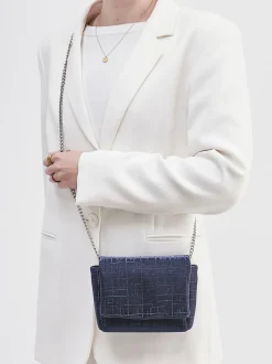 Konstantin Starke – Mini-Bag aus Textil Tiefblau