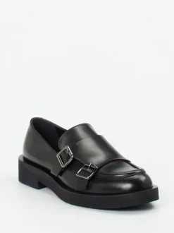 Konstantin Starke – Monkstrap-Loafer aus Kalbleder Schwarz