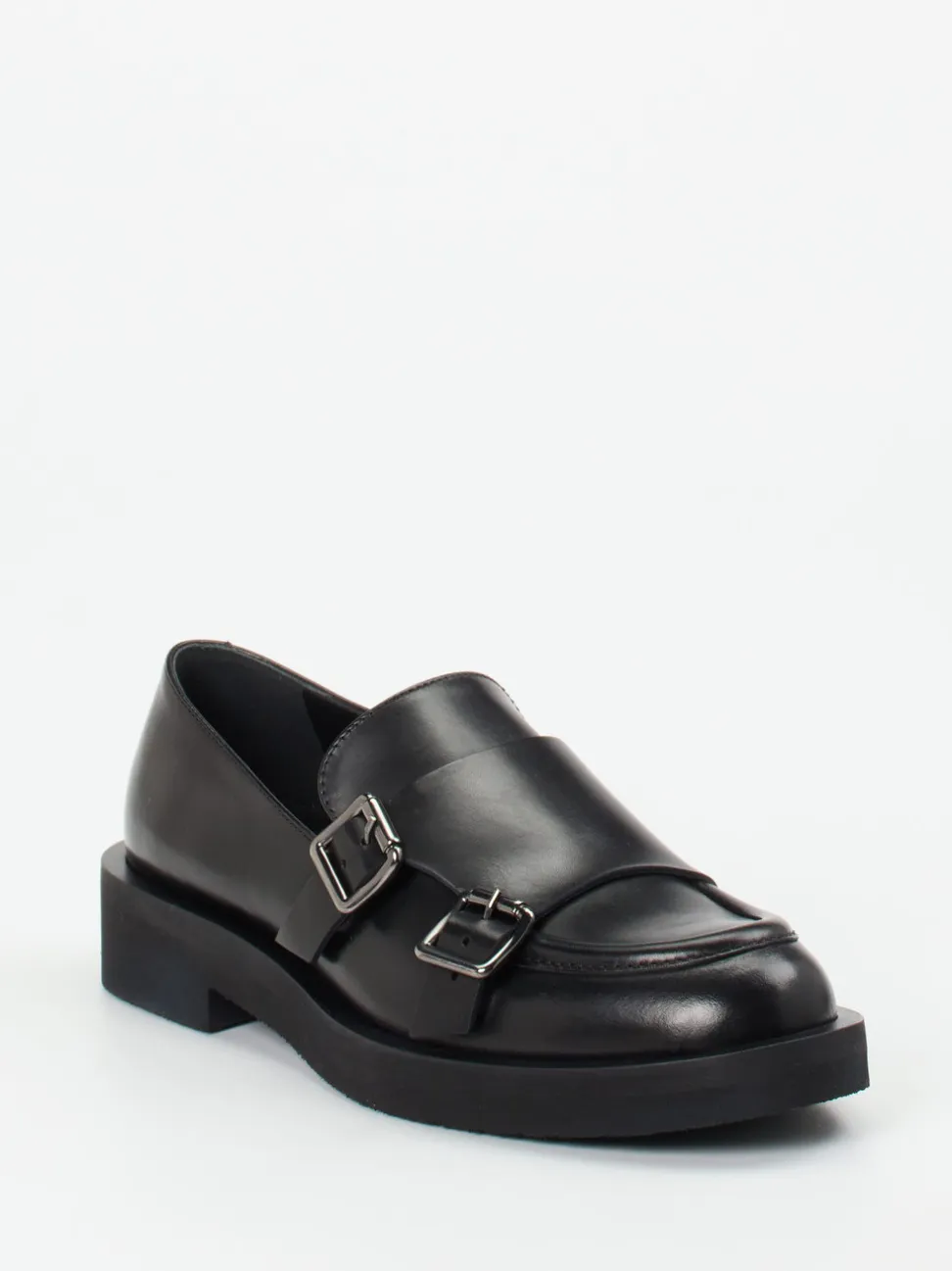 Konstantin Starke – Monkstrap-Loafer aus Kalbleder Schwarz
