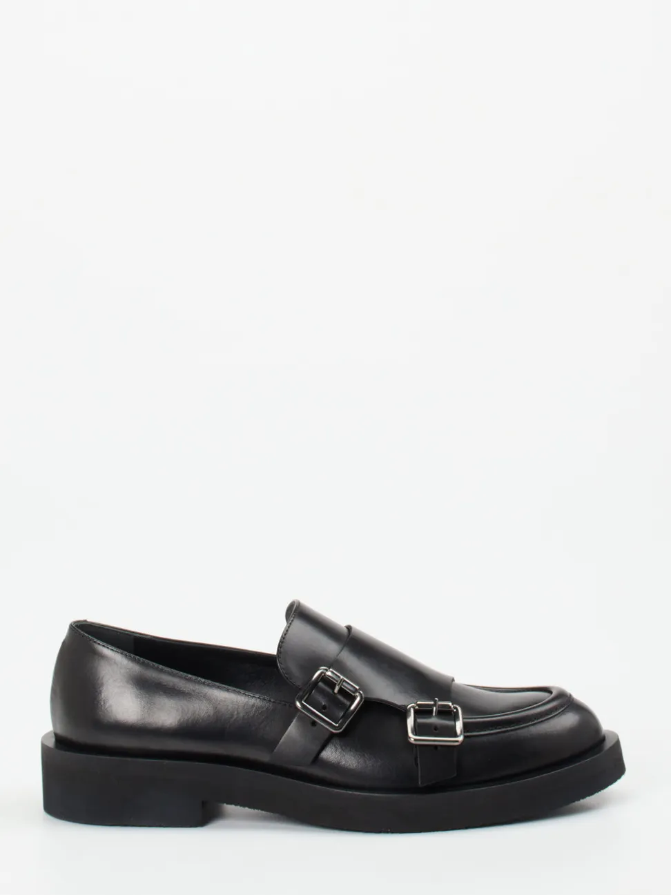 Konstantin Starke – Monkstrap-Loafer aus Kalbleder Schwarz