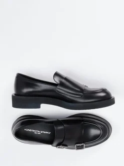 Konstantin Starke – Monkstrap-Loafer aus Kalbleder Schwarz