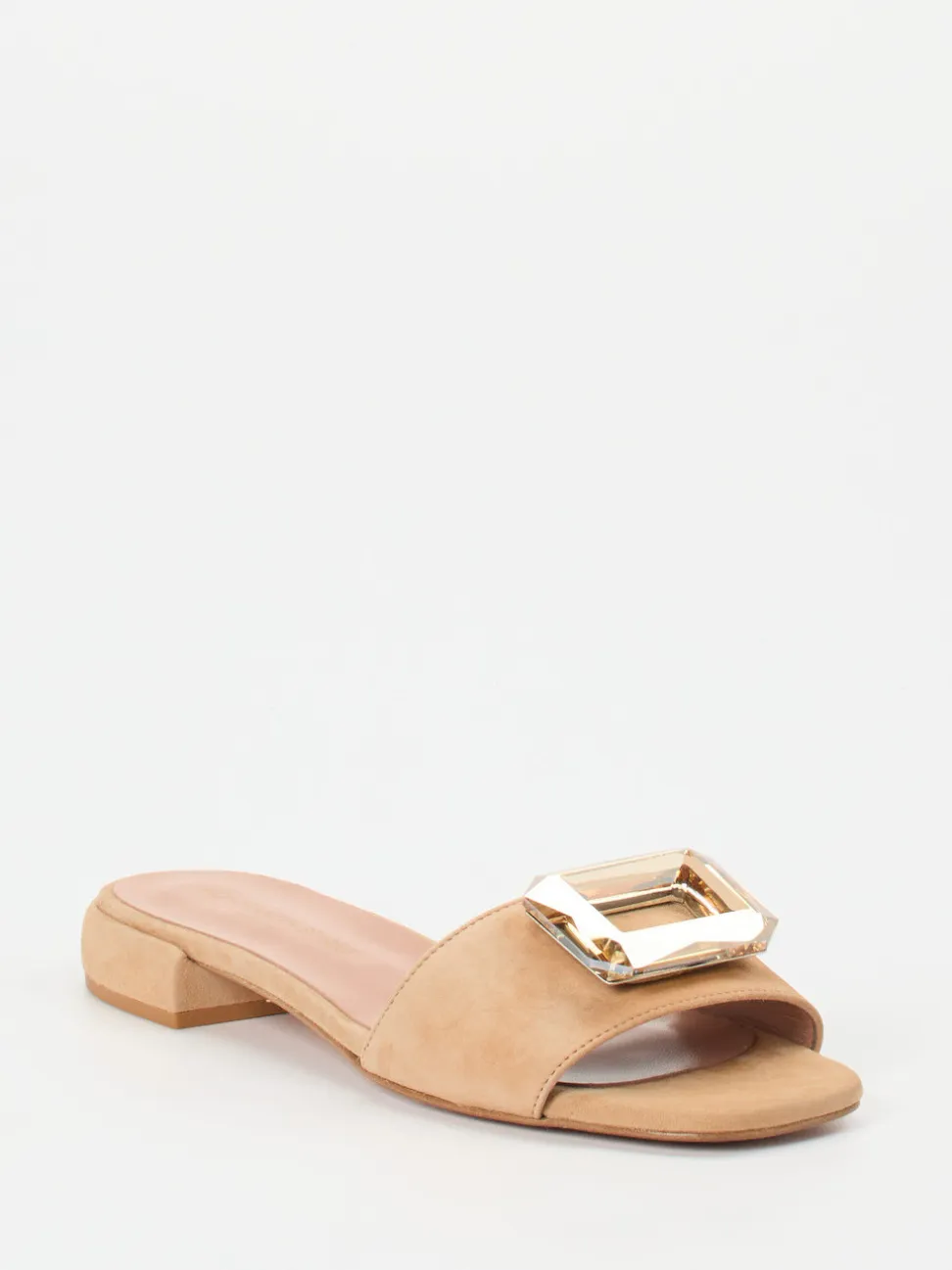Konstantin Starke – Mules aus Veloursleder beige