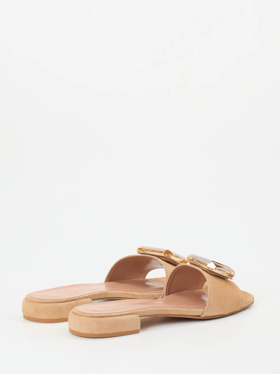 Konstantin Starke – Mules aus Veloursleder beige