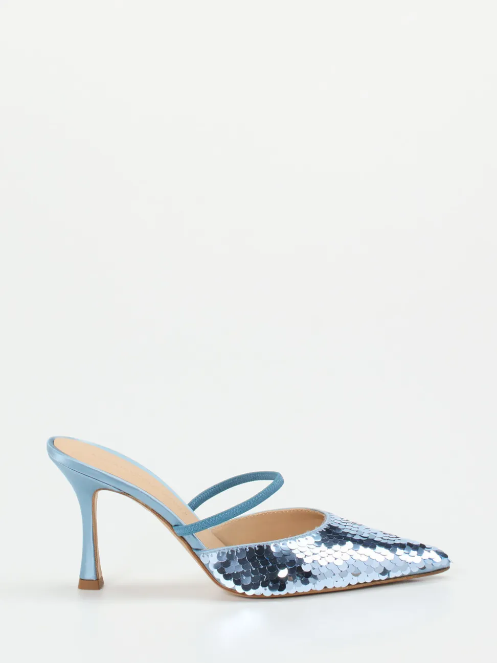 Konstantin Starke – Mules aus Metallic mit Pailletten