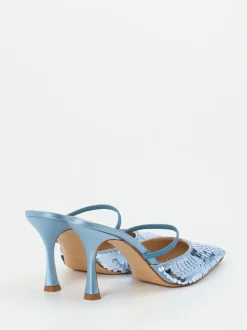 Konstantin Starke – Mules aus Metallic mit Pailletten