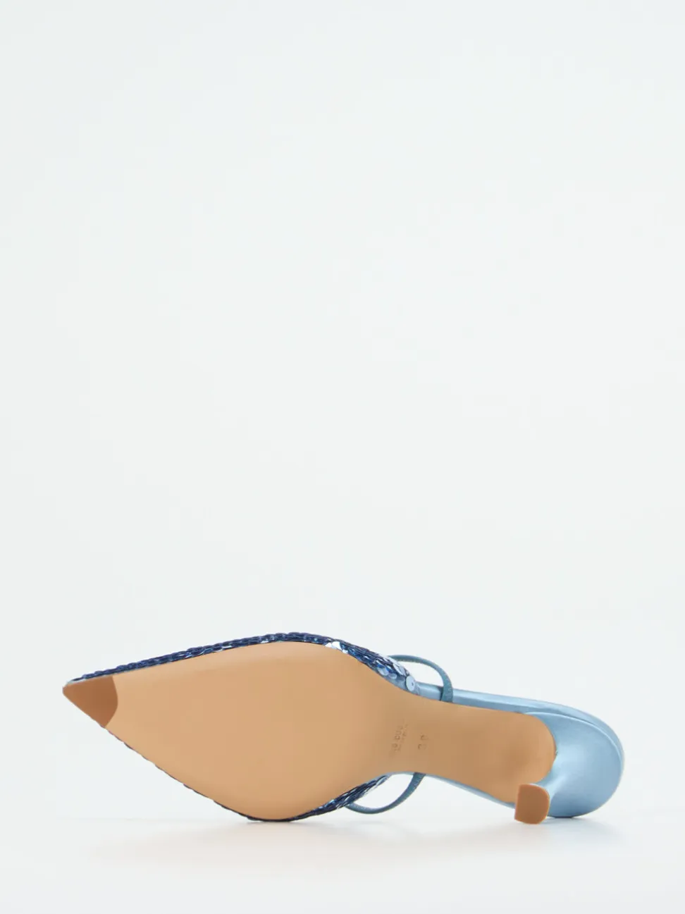 Konstantin Starke – Mules aus Metallic mit Pailletten