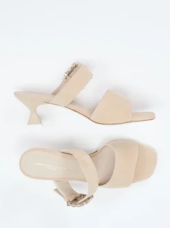 Konstantin Starke – Mules aus Veloursleder beige