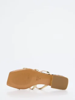 Konstantin Starke – Mules aus Metallicleder goldfarben