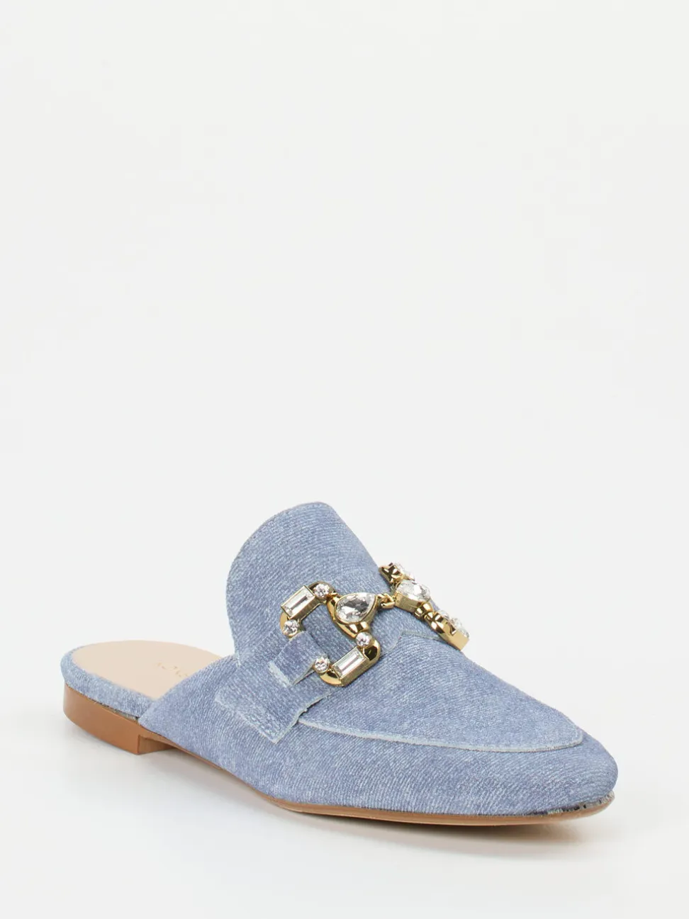 Konstantin Starke – Mules aus Veloursleder in Blau