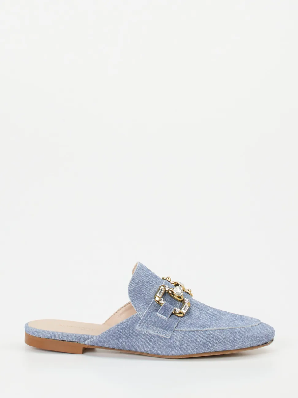 Konstantin Starke – Mules aus Veloursleder in Blau