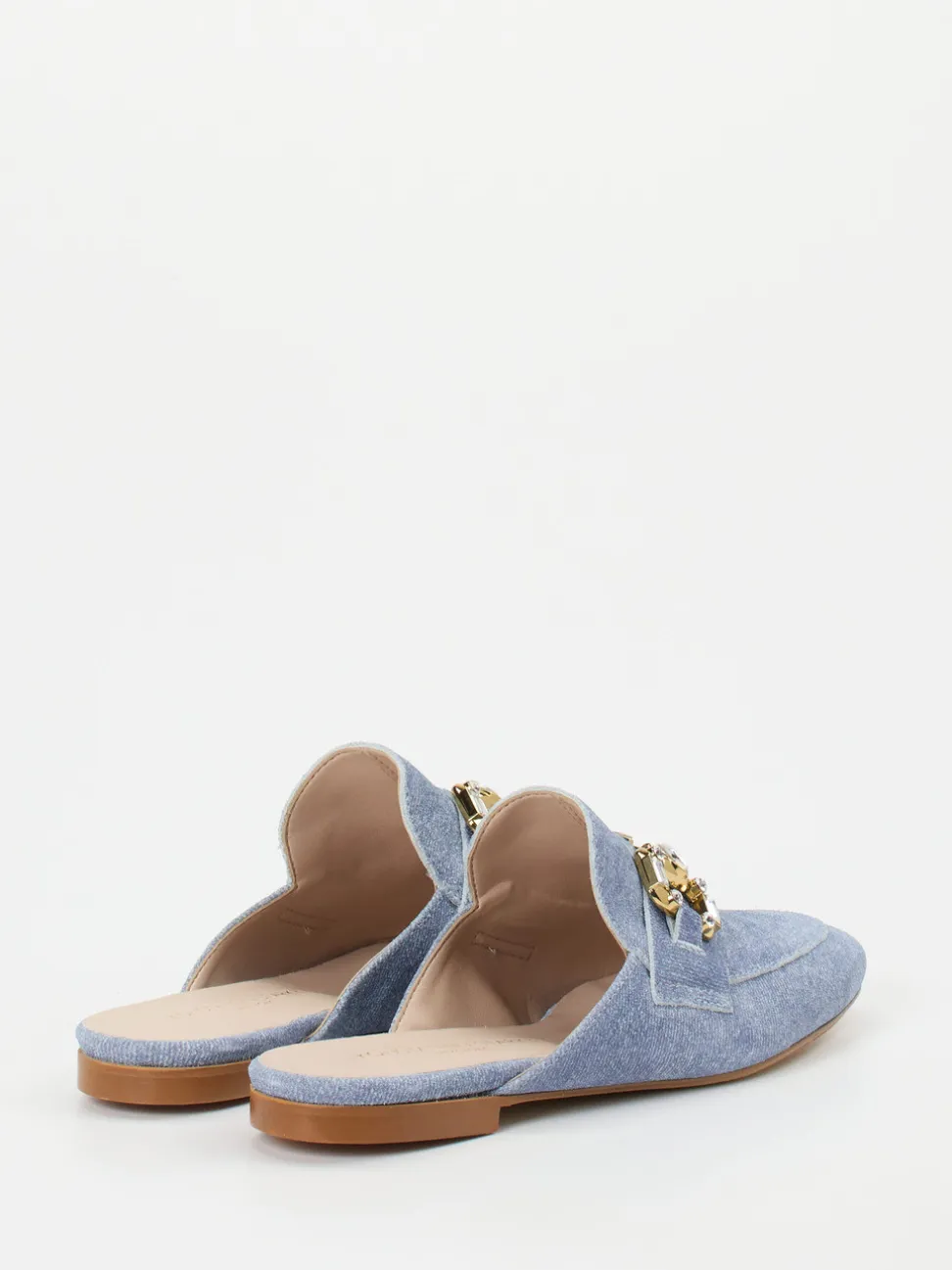Konstantin Starke – Mules aus Veloursleder in Blau