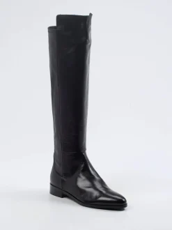 Konstantin Starke – Overknee-Stiefel aus Nappaleder Schwarz