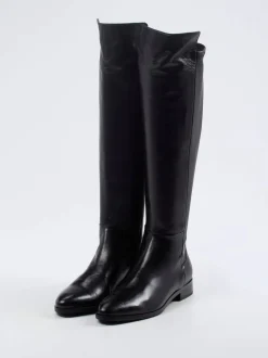 Konstantin Starke – Overknee-Stiefel aus Nappaleder Schwarz