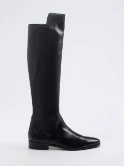 Konstantin Starke – Overknee-Stiefel aus Nappaleder Schwarz