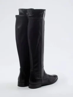 Konstantin Starke – Overknee-Stiefel aus Nappaleder Schwarz