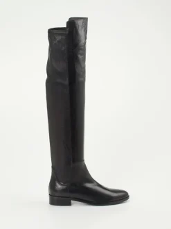 Konstantin Starke – Overknee-Stiefel aus Lammleder Schwarz