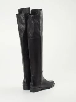 Konstantin Starke – Overknee-Stiefel aus Lammleder Schwarz