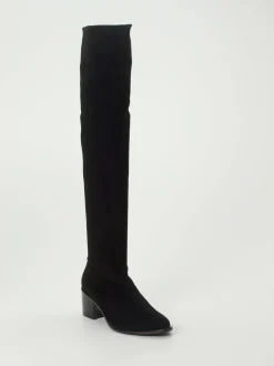 Konstantin Starke – Overknee-Stiefel aus Lammleder schwarz