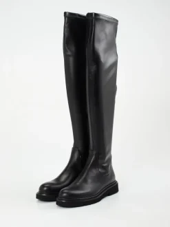 Konstantin Starke – Overknee-Stiefel aus Lammleder schwarz
