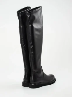 Konstantin Starke – Overknee-Stiefel aus Lammleder schwarz