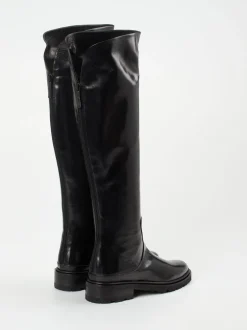 Konstantin Starke – Overknee-Stiefel aus Lammleder schwarz