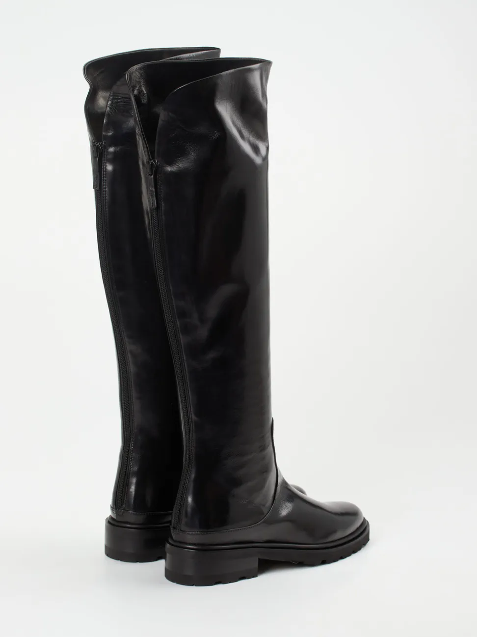 Konstantin Starke – Overknee-Stiefel aus Lammleder schwarz