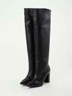Konstantin Starke – Overkneestiefel aus Lammleder Schwarz