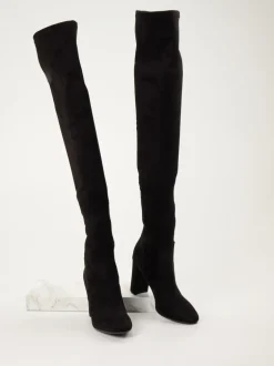 Konstantin Starke – Overknee-Stiefel aus Stretch in Schwarz