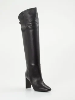 Konstantin Starke – Overknee-Stiefel aus Lammleder Schwarz