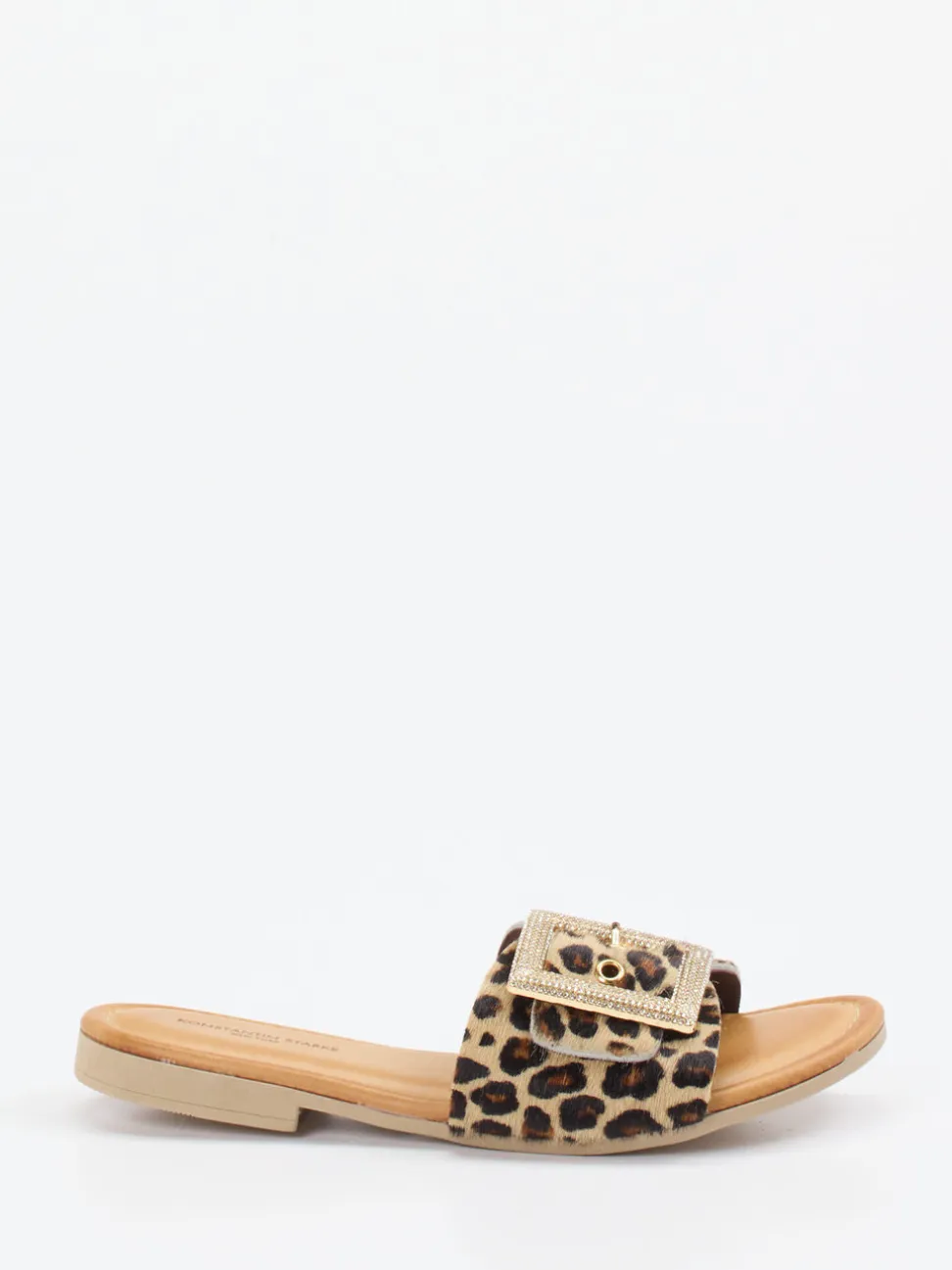 Konstantin Starke – Pantolette aus Fell mit Leopardmuster