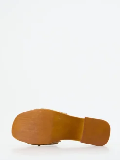 Konstantin Starke – Pantoletten aus Veloursleder beige