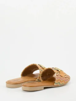 Konstantin Starke – Pantolette aus Bastgeflecht multicolor